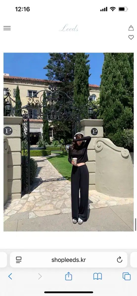 The wish リズ シェルイージーパンツ ショート ブラック