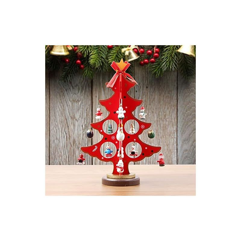 Muellery] クリスマスツリー 卓上 ミニツリー 木製 クリスマス 飾り