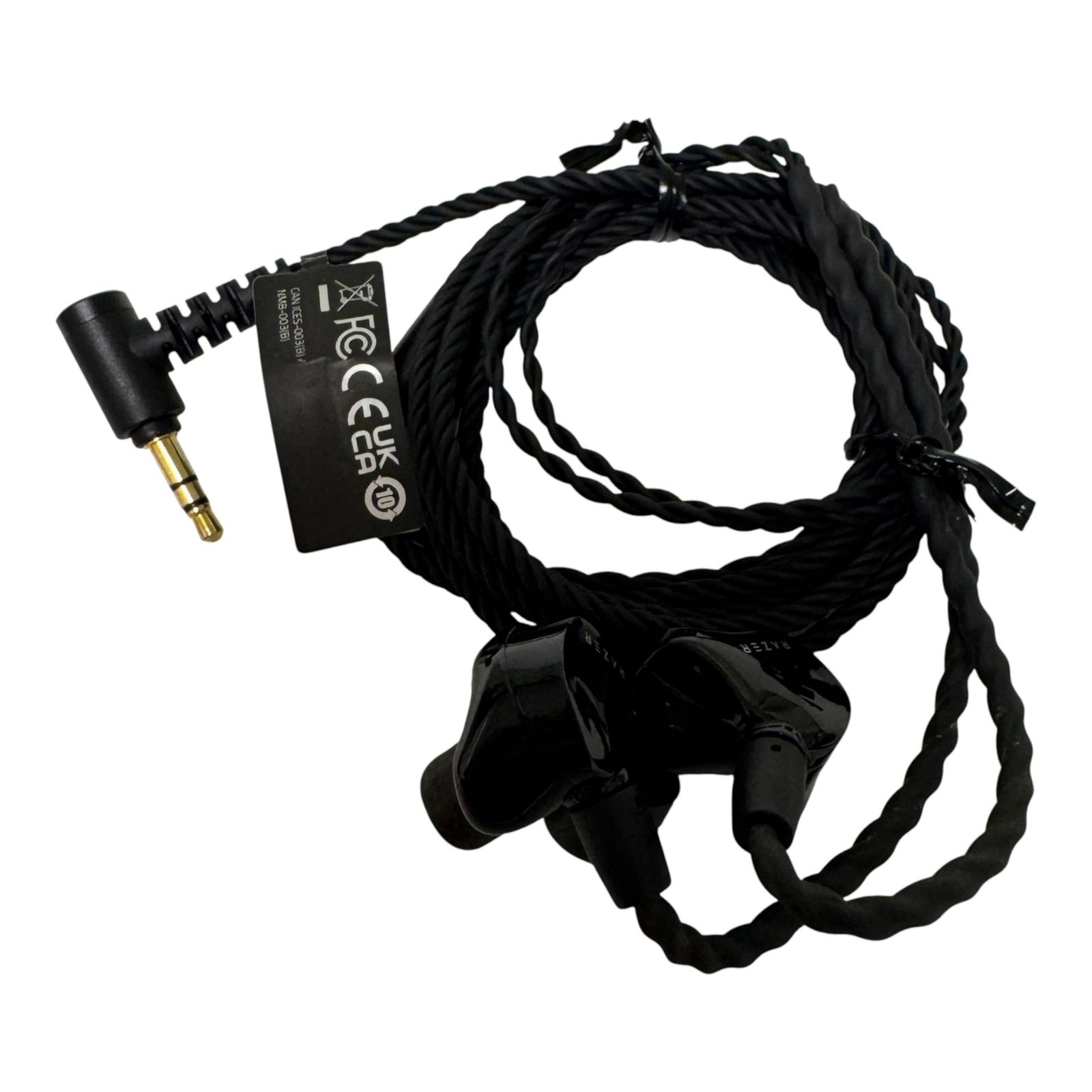 ◯ レイザー Razer ゲーミングイヤホン Moray ブラック 人間工学に基づいた薄型形状 720-2893