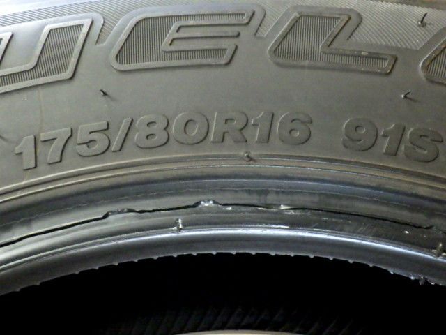  L 302 G 製造 約8部山 BS DUELER H 175 80 R 16 1本 13インチ サマータイヤ ノーマルタイヤ