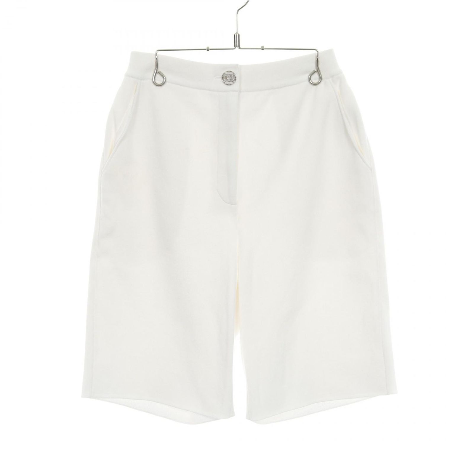 CHANEL シャネル ココマーク ラインストーンボタン ショート パンツ