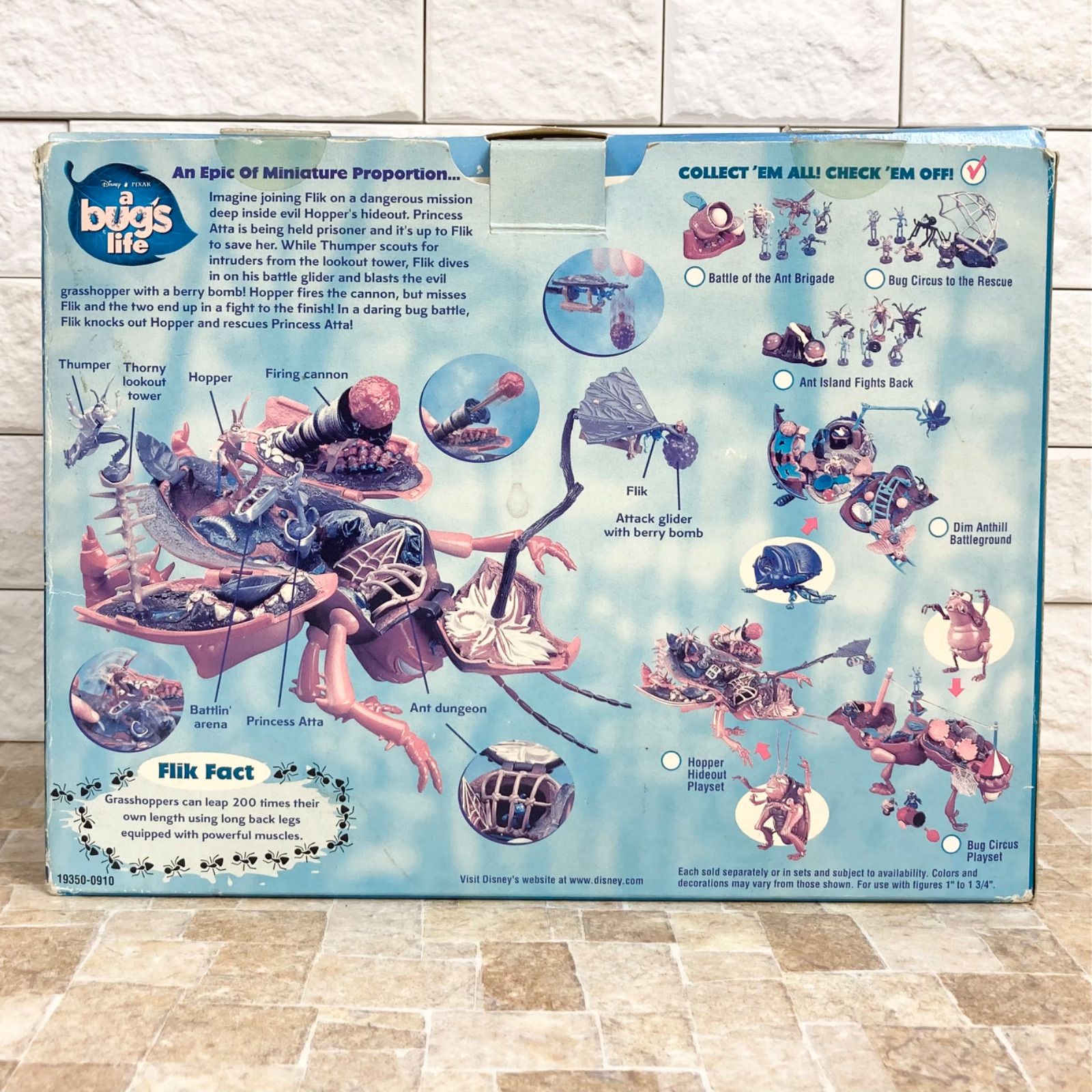未使用】バグズ・ライフ ホッパー フィギュア hopper Hideout PLAYSET