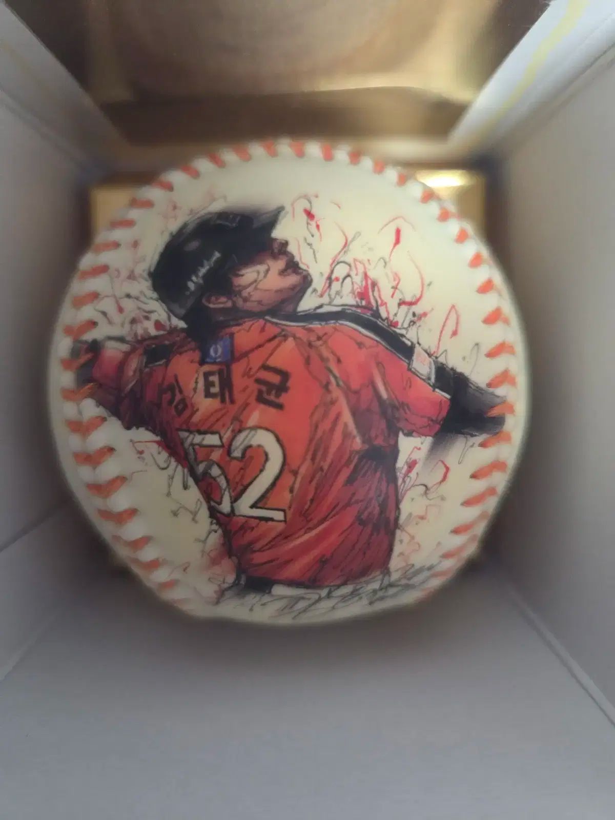 ハンファ イーグルス キム テギュン HIC イラスト 野球ボール 展示 サインボール用