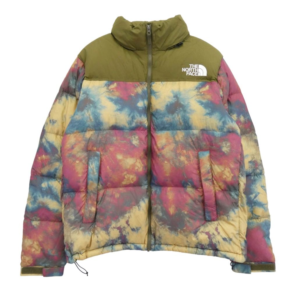 THE NORTH FACE ノースフェイス ND92235 Novelty Nuptse Jacket ノベルティー ヌプシジャケット ダウンジャケット アイスダイアンテロープタン カーキ系 XXL【美品】【】