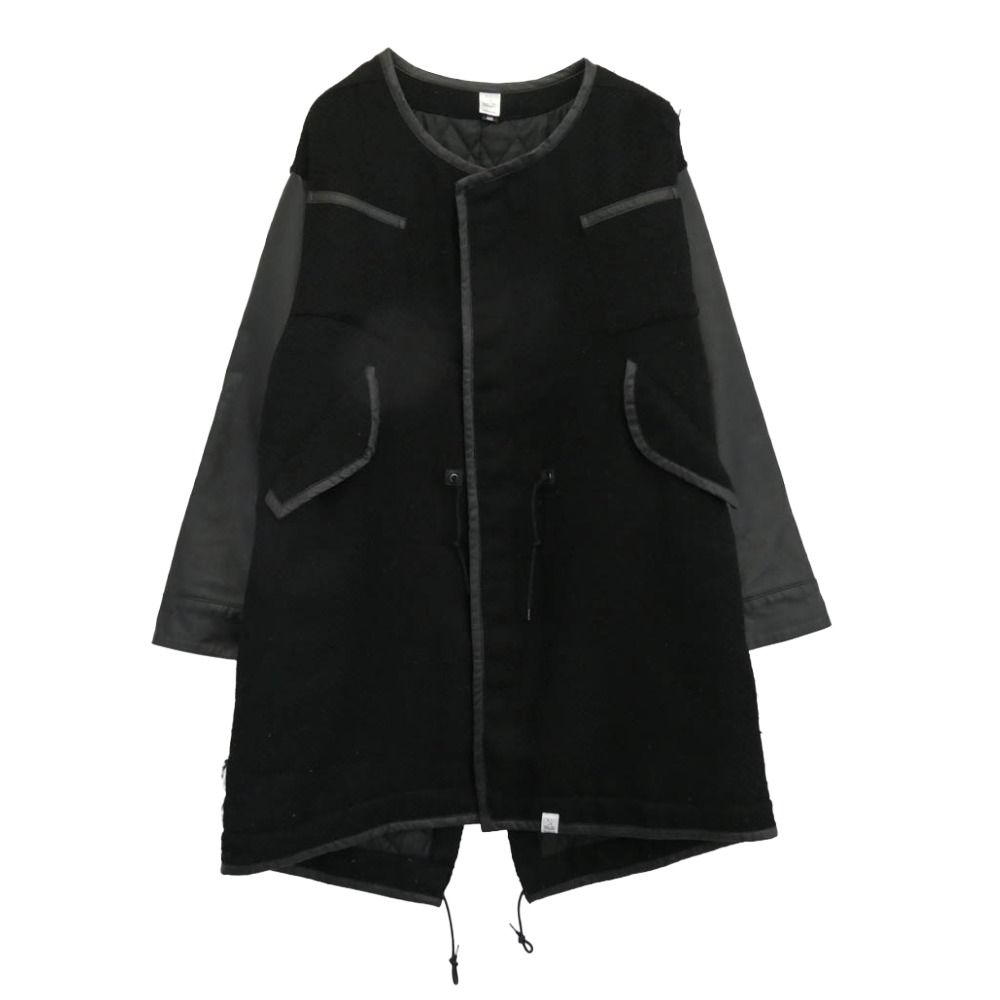 マジックスティック MAGIC STICK レザー切替 コート ノーカラーコート