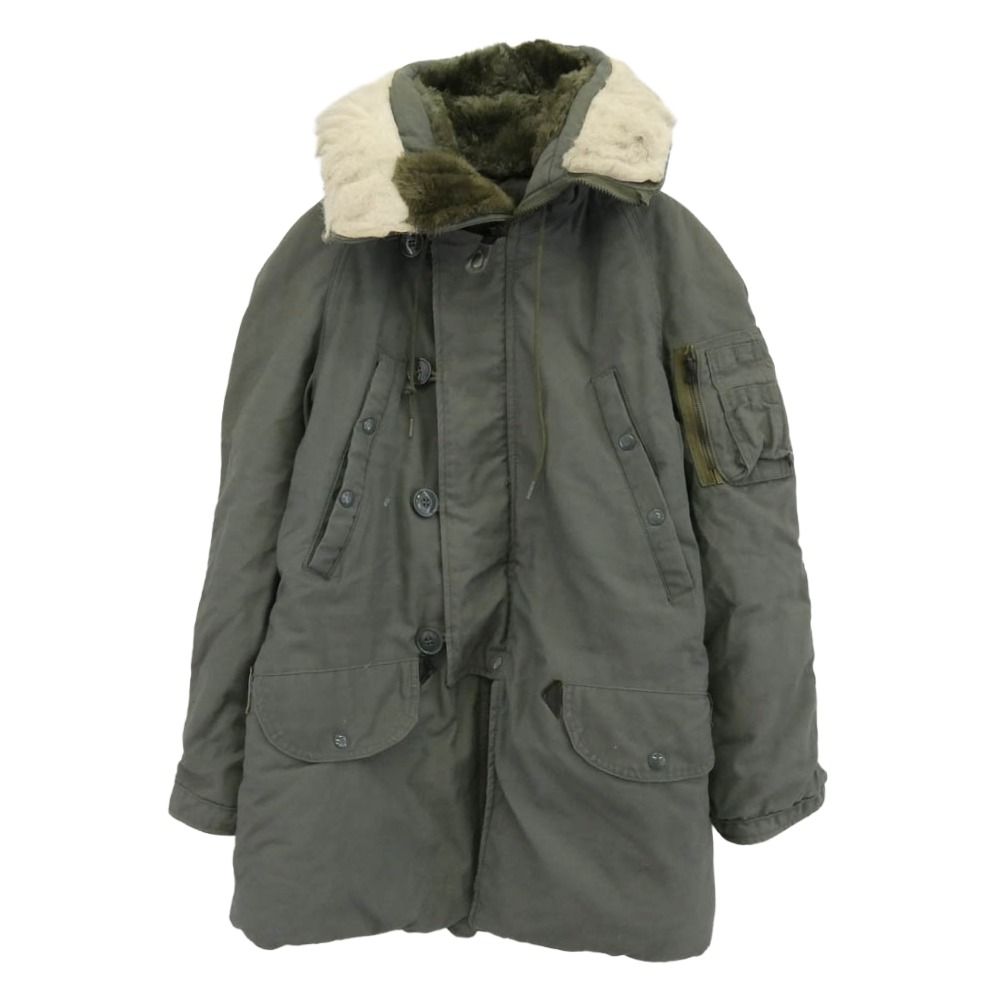 ミリタリー MILITALY 80s USAF 米軍 ミリタリー N-3B ジャケット GREENBRIER INDUSTRIES フライトジャケット モスグリーン系 XXS