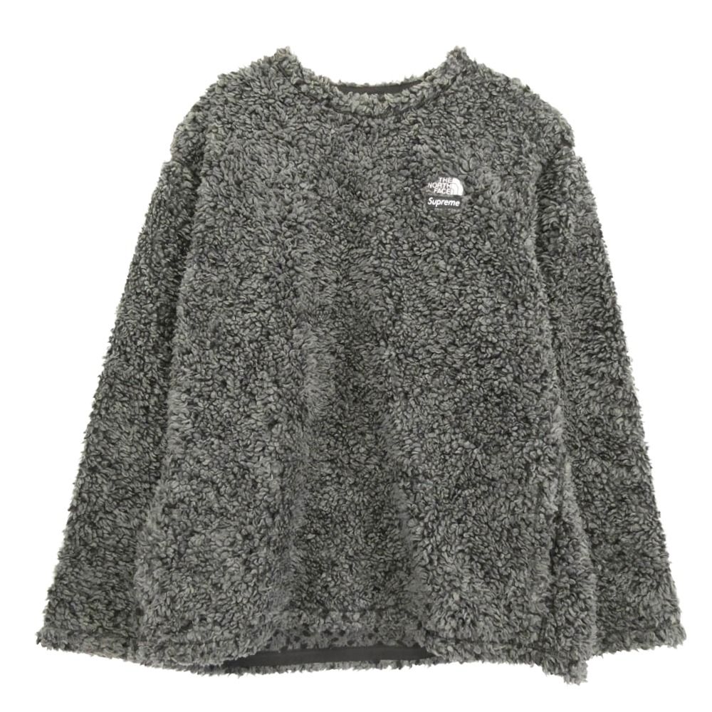 Supreme シュプリーム 23SS NT023071 × THE NORTH FACE ノースフェイス High Pile Fleece Pullover ボア ハイパイル フリース プルオーバー トップス ダークグレー系 L【中古】 Supreme シュプリーム 23SS NT023071 × THE NORTH FACE ノースフェイス