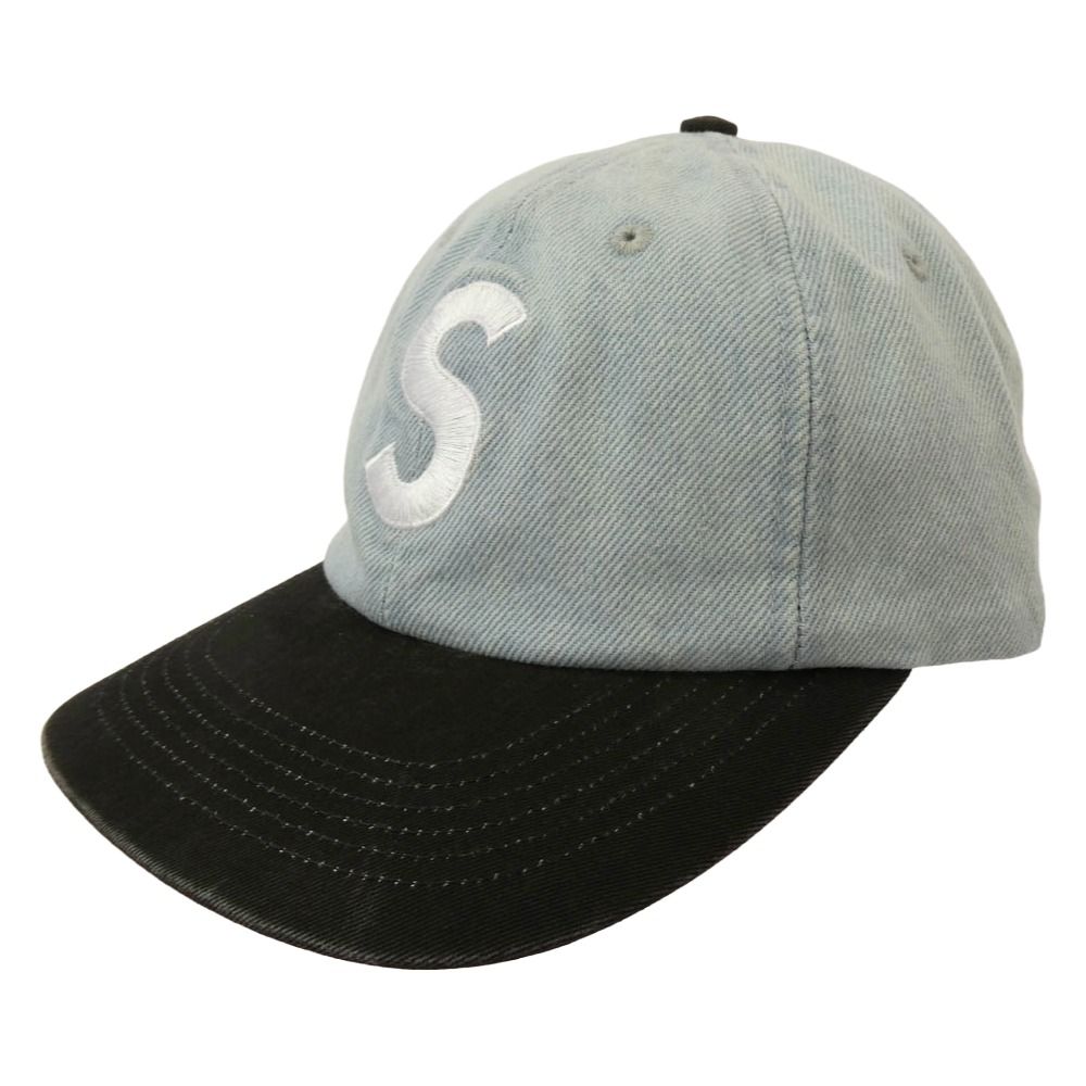Supreme シュプリーム 25AW Pigment Coated 2-Tone S Logo 6-Panel Cap ピグメントコーテッド ツートーン Sロゴ刺繍 6パネル デニムキャップ 帽子 ブルー 新古品