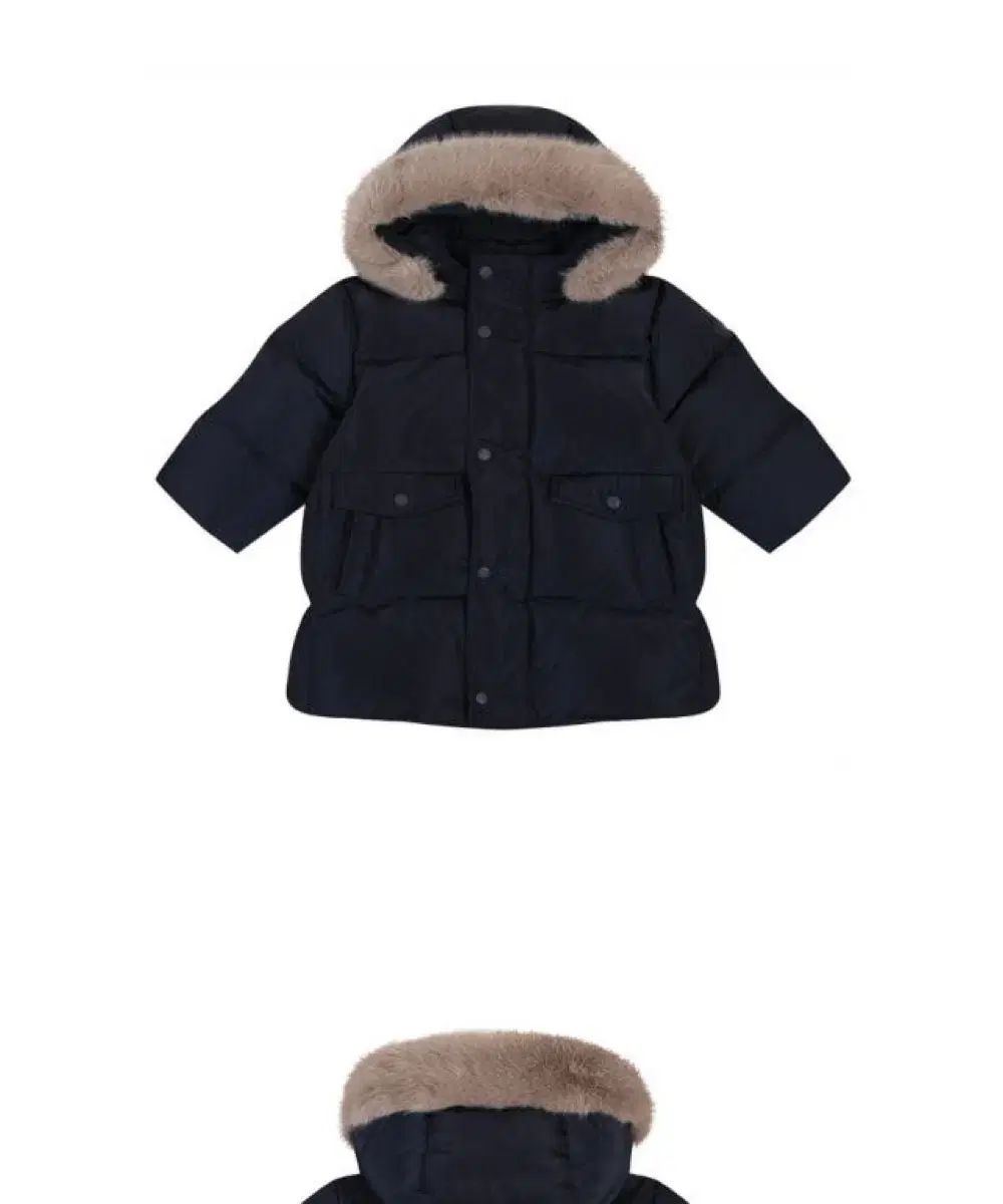  アガバン ダウン アウター 120 ネイビー その他 ジャケット ブルゾン