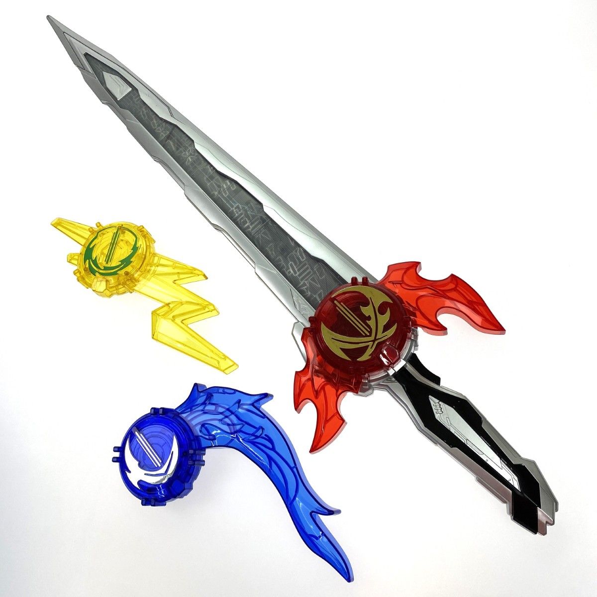 BANDAI バンダイ 仮面ライダーセイバー 究 大聖剣 火炎剣烈火 水勢剣流水 雷鳴剣黄雷エンブレムセット 箱 取説無し