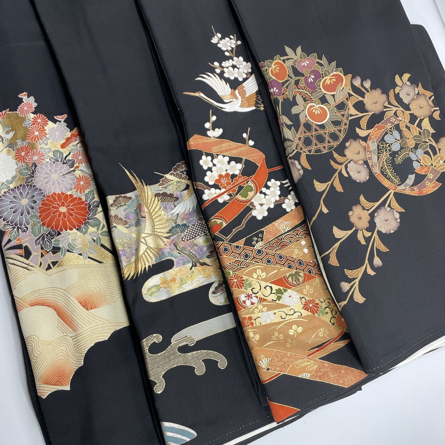 黒留袖 着物お 同梱 リメイク 着付け L 253