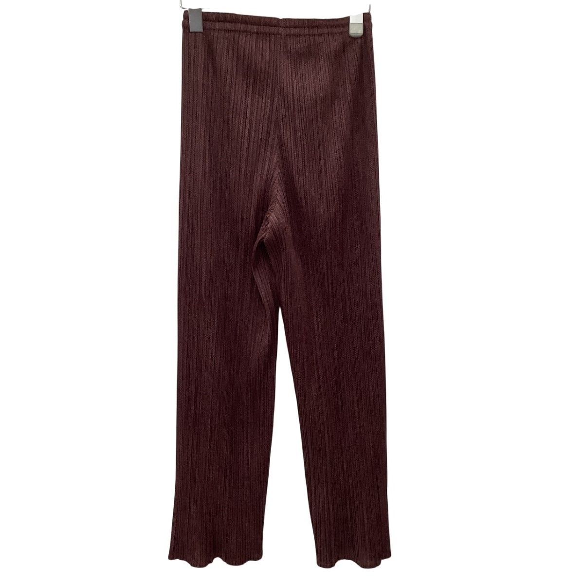 ISSEY MIYAKE イッセイミヤケ PLEATS PLEASE パンツ ワインレッド