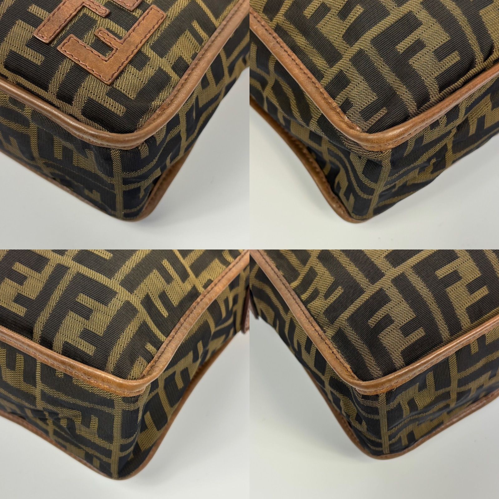 FENDI フェンディ ズッカ柄 ショルダーバッグ キャンバス レザー ブラウン 楽天市場】【バッグ】FENDI フェンディ ズッカ柄 ショルダーバッグ