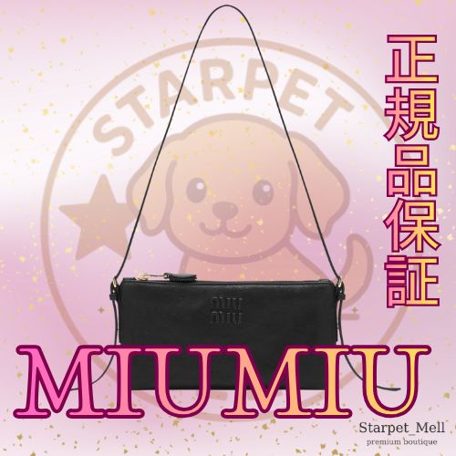 MIUMIU ミュウミュウ ミニポーチ ブラック ナッパ
