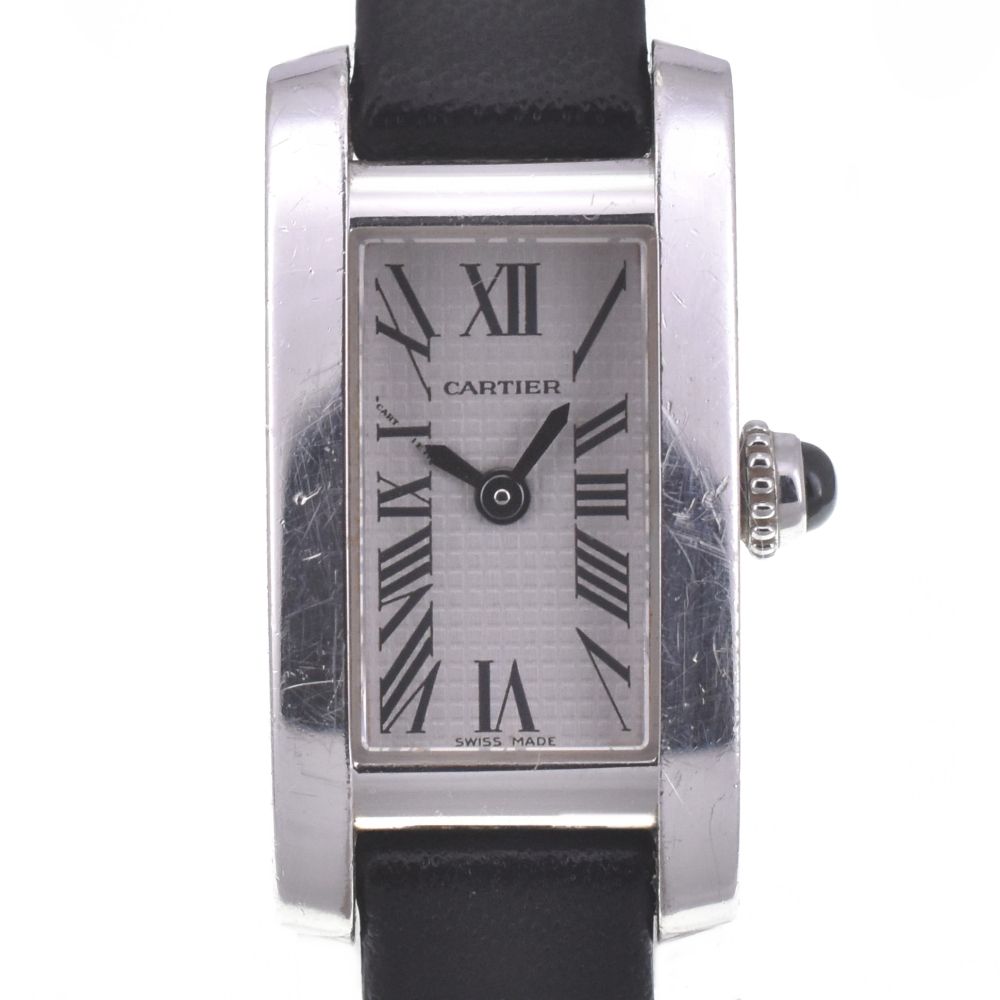カルティエ CARTIER W15364W4 ラニエール タンク アロンジェ クォーツ レディース R 141572