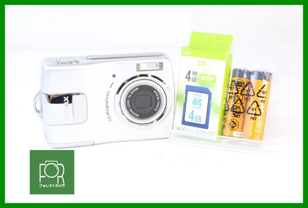 【動作確認済】PENTAX Optio M20 コンパクトデジタルカメラ Amazon.com : Pentax Optio M20 7MP Digital Camera with 3x Optical