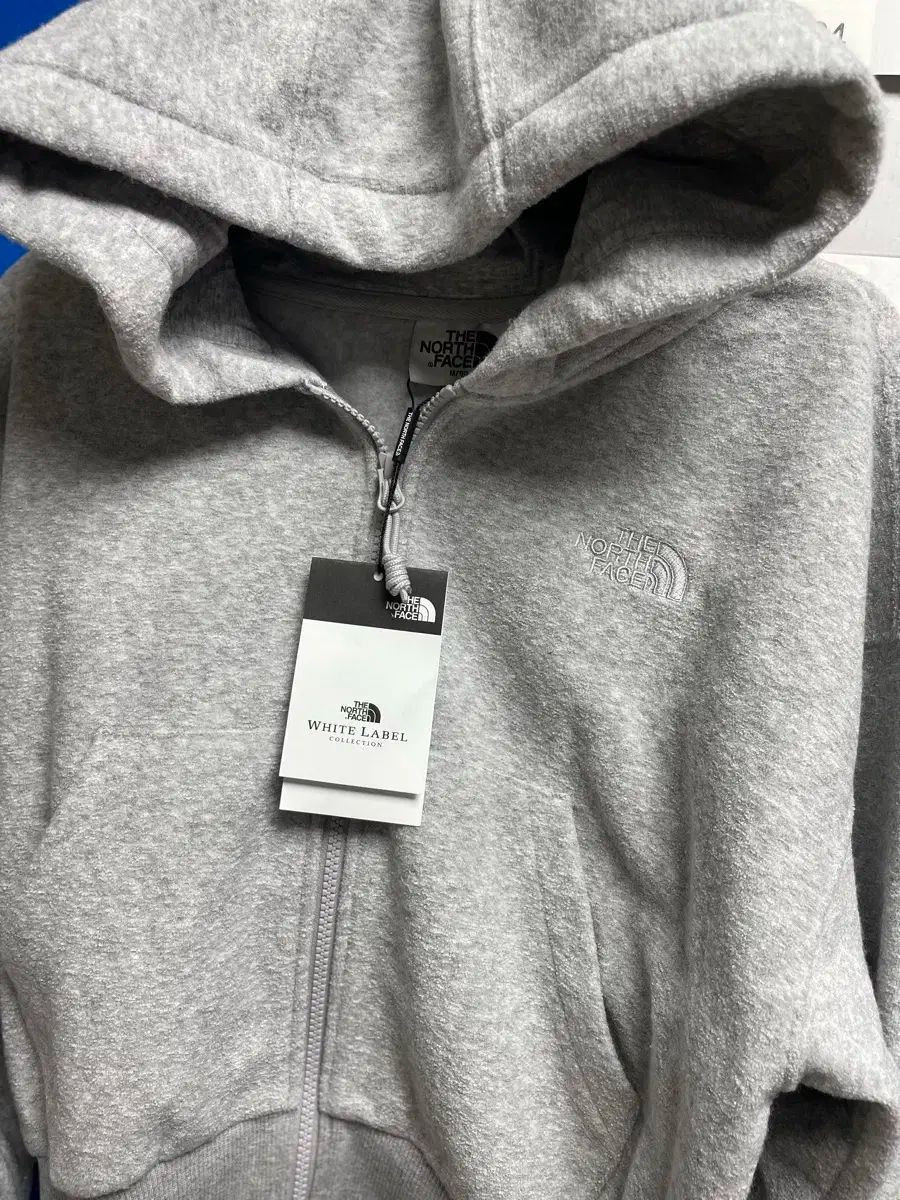 M THE NORTH FACE ザノースフェイス フードTシャツ 起毛 裏地 グレー フルフジップアップパーカー NJ5JQ31J