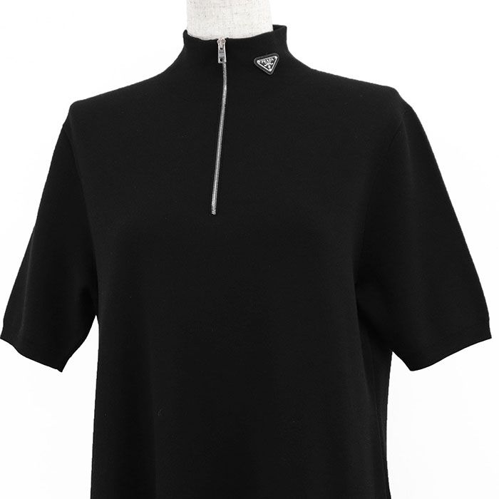 PRADA プラダ ワンピース 2023年製 ロゴ トライアングル 三角 プレート