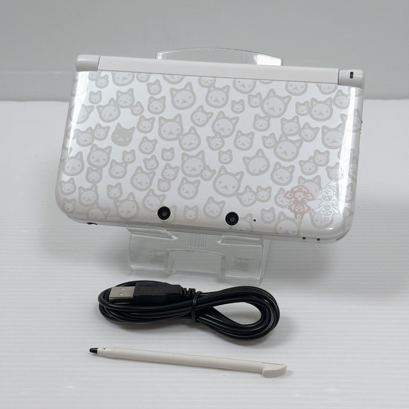 ニンテンドー 3DSLL モンスターハンター4 アイルーホワイト 液晶 遊べるセット 動作 済み ds 3dsll 3DS LL 任天堂