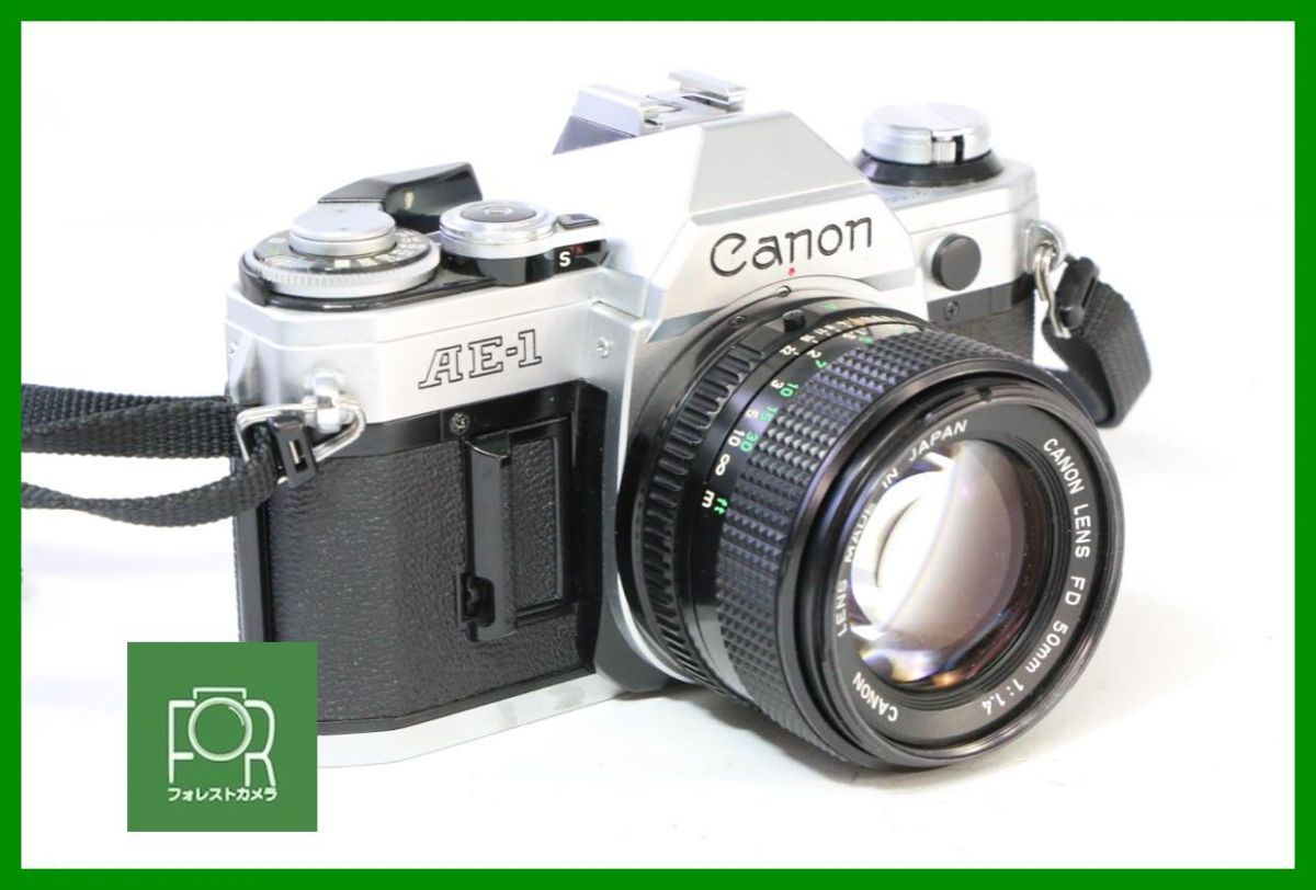 動作保証・点検済】良品□Canon AE-1 +NEW FD 50mm F1.4□シャッター