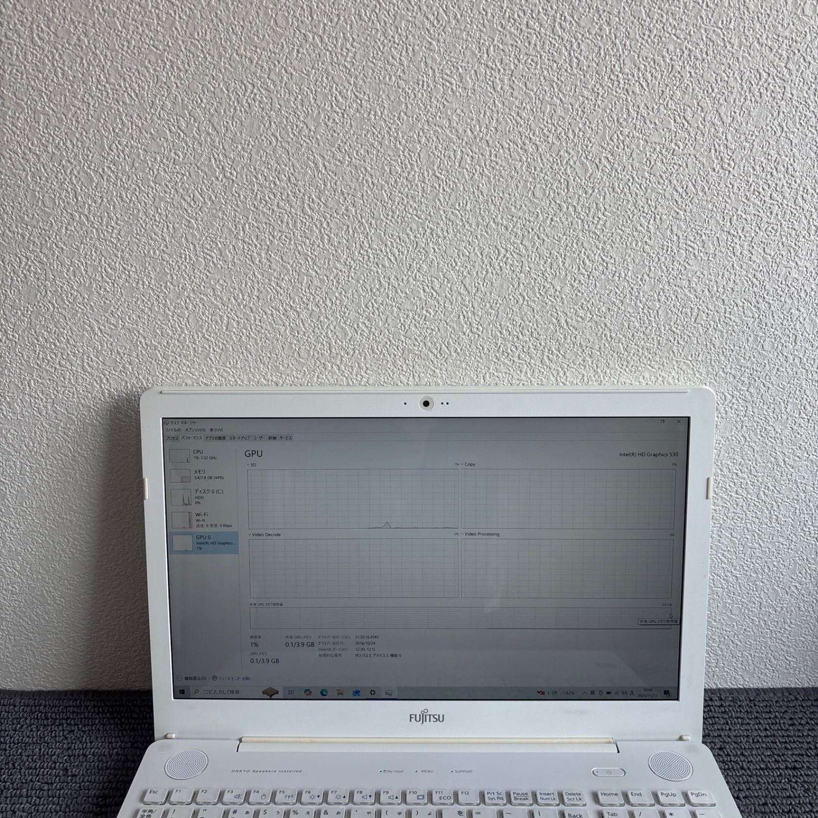 富士通lifebook AH53/A3 i7-6700HQ メモリ8GB HDD 500GB Win10 - メルカリ