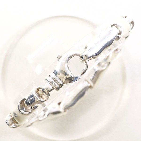 シルバー ブレスレット bracelet 総重量約40.7 g 約19 cm