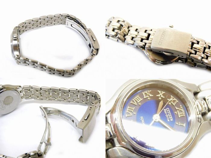  シチズン エコドライブ フォルマ 時計 Eco Drive FORMA ソーラー 36 1932 ツートン ネイビー ブラック文字盤 CITIZEN 7 K 腕時計(クォーツ) 腕時計(アナログ)