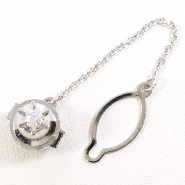 PT900 合金 ピンブローチ brooch ダイヤ 0.18 総重量約3.7g