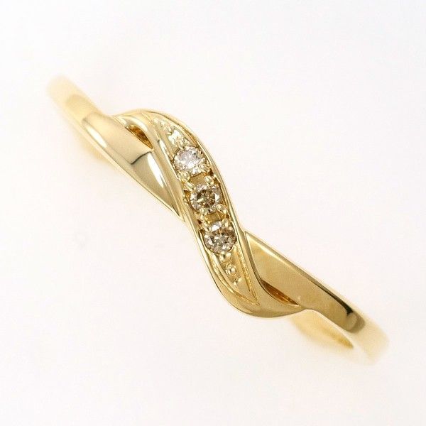 エステール K 10 YG リング ring 指輪 11号 ダイヤ 総重量約1.3 g