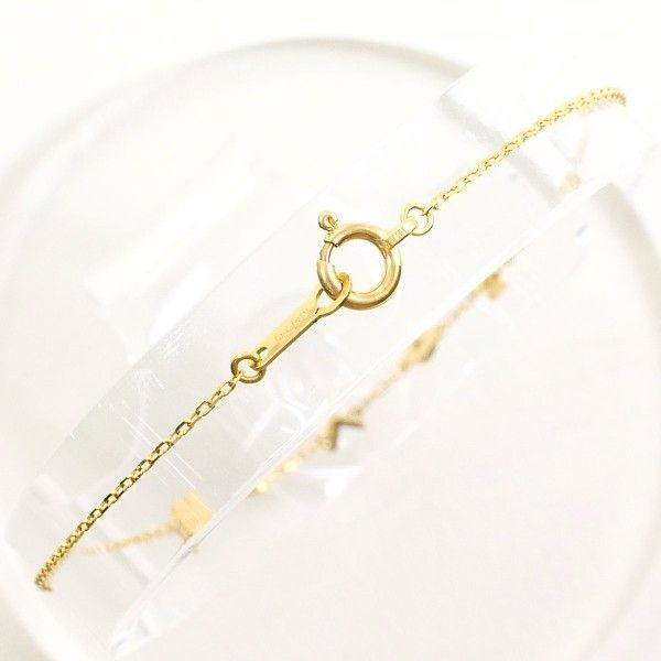 アーカー K 18 YG ブレスレット bracelet ダイヤ 総重量約0.7 g 約16.5 cm