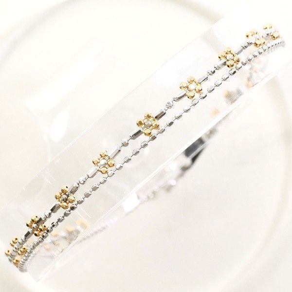 クレージュ K 18 YGWG ブレスレット bracelet 総重量約1 7 g 約18 cm