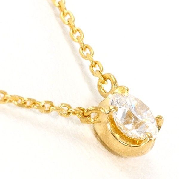 4℃ K 18 YG ネックレス necklace ダイヤ 総重量約1.2 g 約39 cm