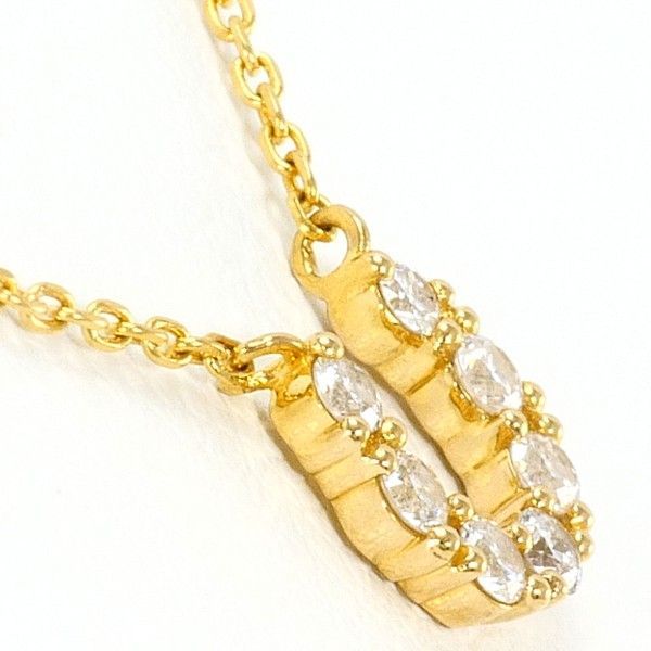 カナル4℃ K 18 YG ネックレス necklace ダイヤ 総重量約1.5 g 約40 cm
