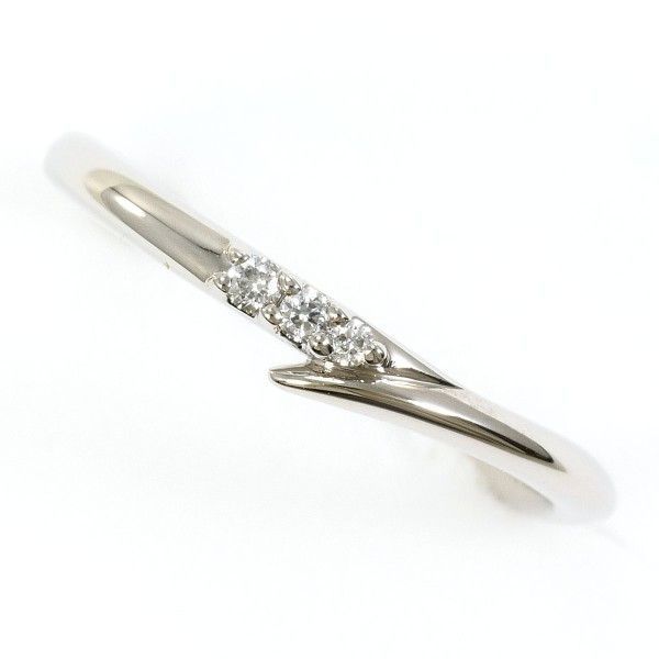 アイプリモ PT950 リング ring 指輪 5号 ダイヤ 0.02 総重量約2.3g