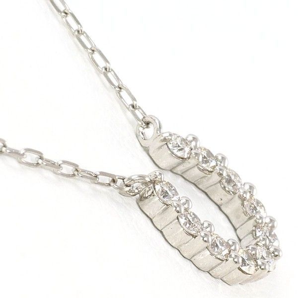 4℃ PT 850 ネックレス necklace ダイヤ 総重量約2.0 g 約41 cm