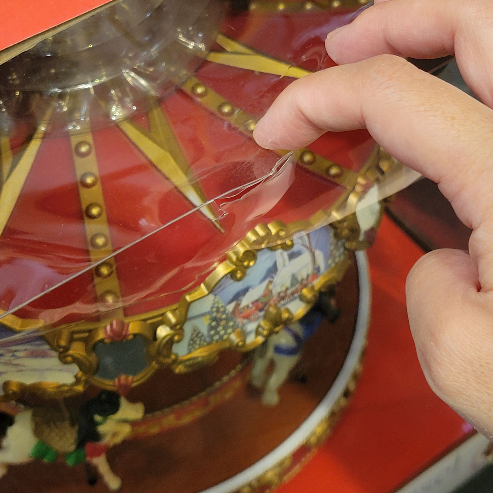 美品】ミスタークリスマス カルーセル オルゴール メリーゴーランド 箱