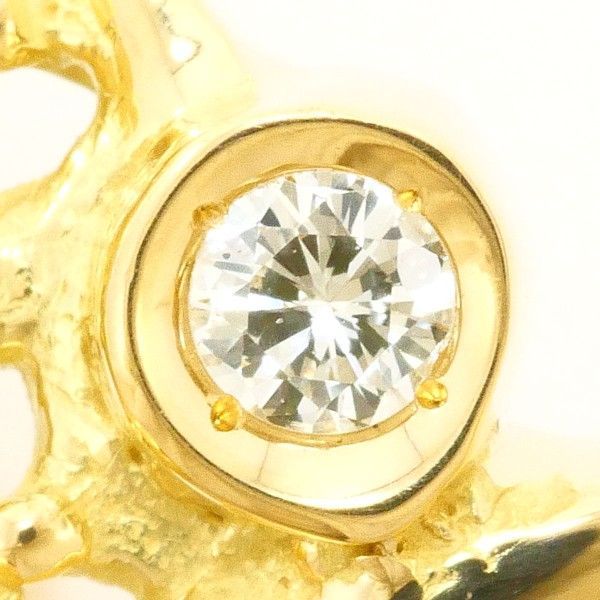 K 18 YG リング ring 指輪 14.5号 ダイヤ カード鑑別書 総重量約4.5 g