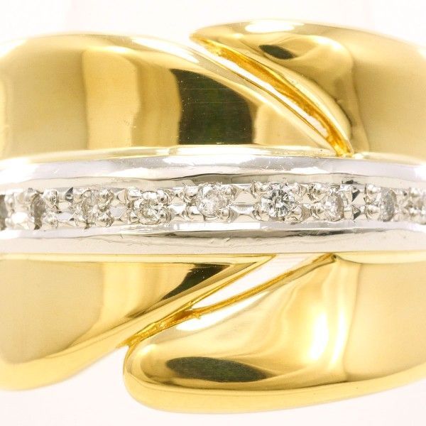 PT 900 K 18 YG リング ring 指輪 16.5号 ダイヤ カード鑑別書 総重量約12.4 g