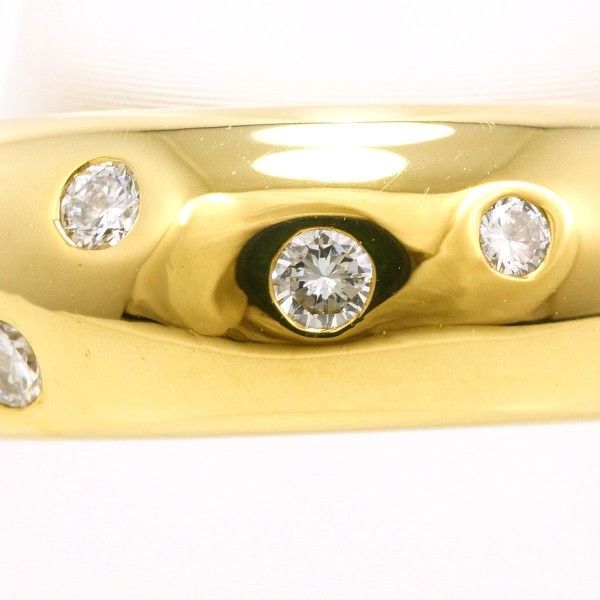 K 18 YG リング ring 指輪 13号 ダイヤ 0.22 カード鑑別書 総重量約7.9 g