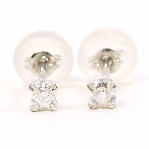 PT 900 ピアス pierced earrings ダイヤ 0.02 ×2 総重量約0.5 g