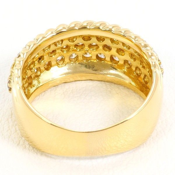  K 18 YG リング ring 指輪 11号 ダイヤ 1.38 カード鑑別書 総重量約7.0 g その他 アクセサリー