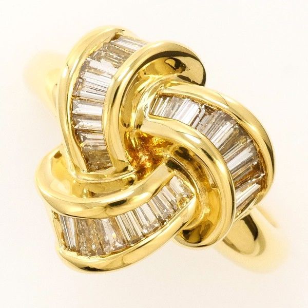 K18YG リング ring 指輪 10.5号 ブラウンダイヤ 0.70 カード鑑別書 総重量約6.0g