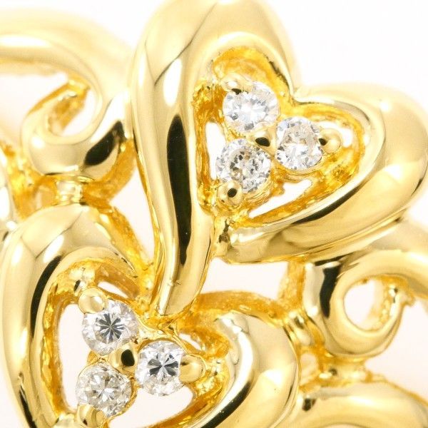 K 18 YG リング ring 指輪 10.5号 ダイヤ 0.06 カード鑑別書 総重量約3.6 g