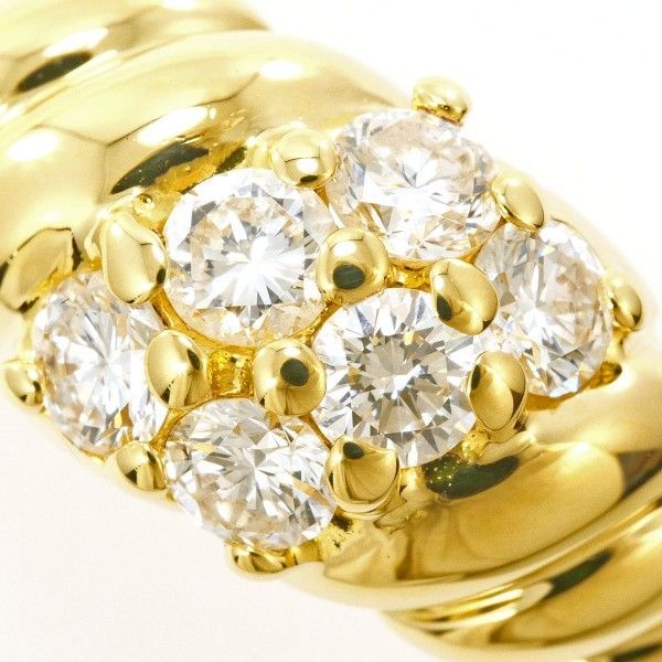 K 18 YG リング ring 指輪 13号 ダイヤ 0.60 カード鑑別書 総重量約7.6 g