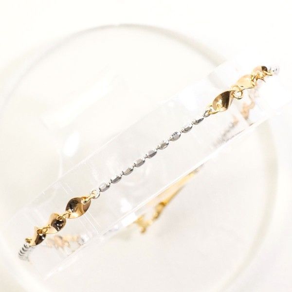 K18WGPG ブレスレット bracelet 総重量約1.4g 約18cm