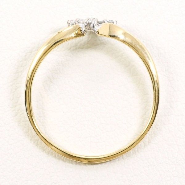 K 10 YGWG リング ring 指輪 11号 ダイヤ 総重量約0.9 g