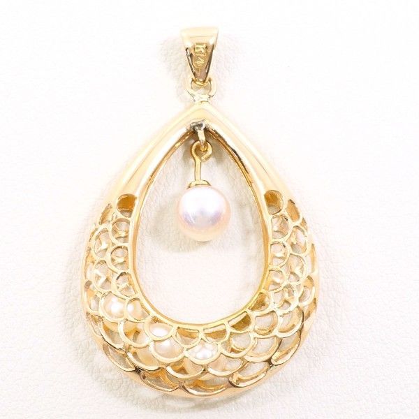 K 14 PG ペンダントトップ pendant top パール 真珠 総重量約4.1 g