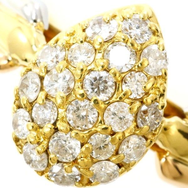 PT 900 K 18 YGPG リング ring 指輪 12.5号 ダイヤ 0.30 カード鑑別書 総重量約5.3 g