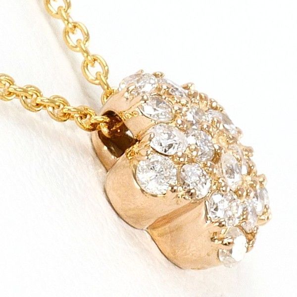 K 18 PG ネックレス necklace ダイヤ 0.20 総重量約1.8 g 約40 cm