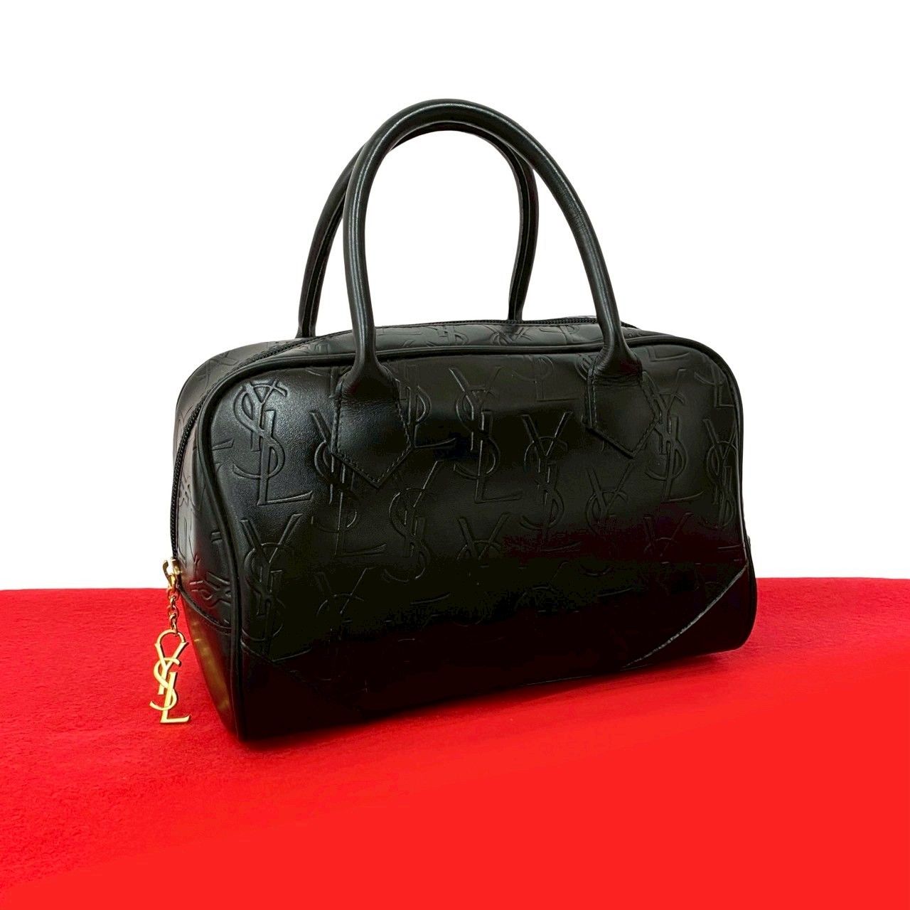 極 美品 YVES SAINT LAURENT イヴ サンローラン YSL ロゴ 金具 極 美品 YVES SAINT LAURENT イヴ サンローラン YSL ロゴ 金具